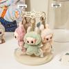 Labubu Rotating Display Box: Transparent Plush Doll Figurine Pendant Blind Box Stand