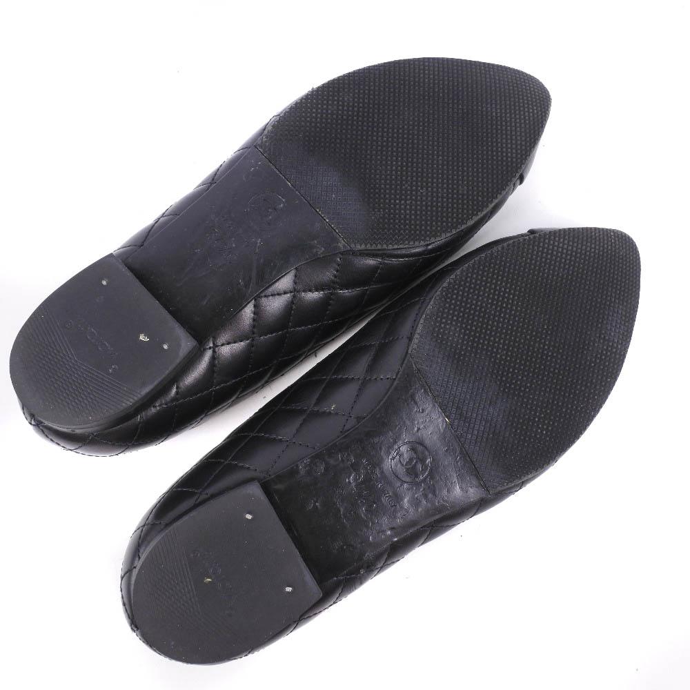 CHANEL Matelasse pumps black Calfskin Women Used