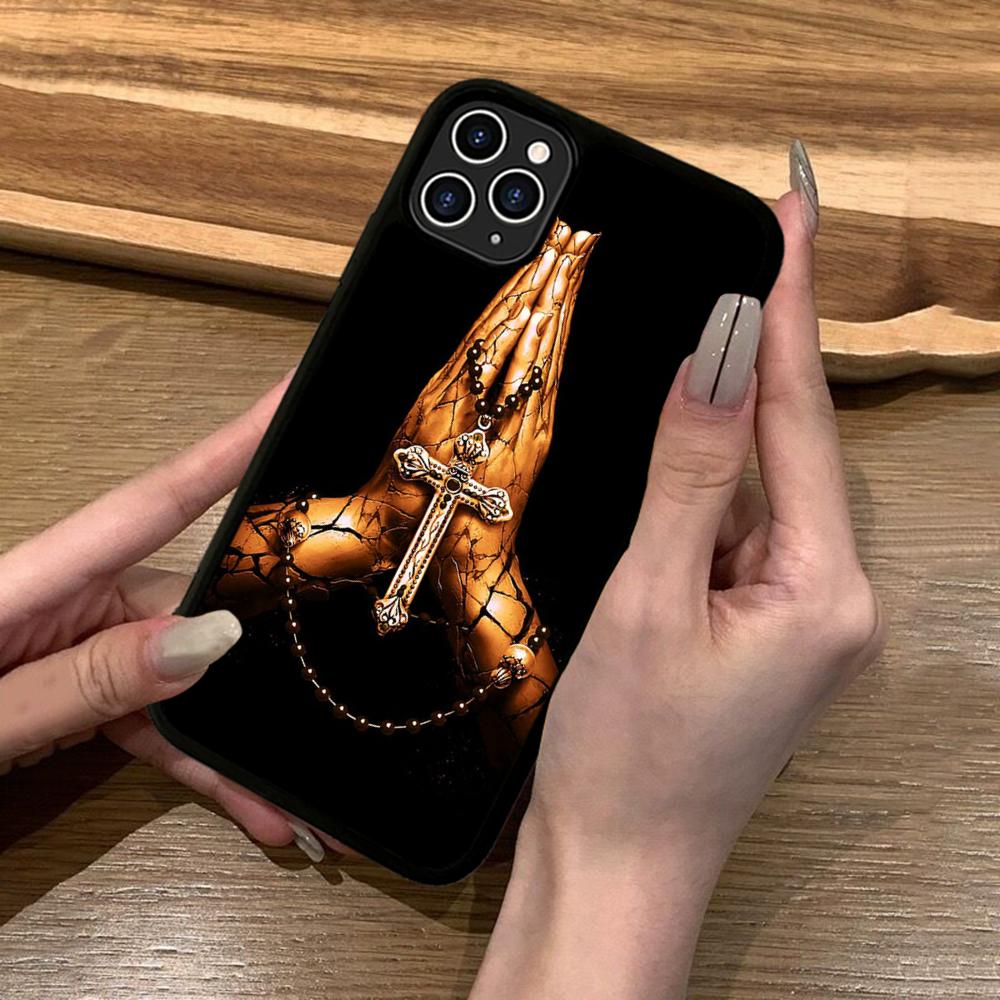 Bible Christian Jesus Cross Phone Case Silicone PC+TPU For For IPhone 11 12 13 14 15 16 Plus Pro Max Cover