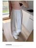 Women's High Waist Slimming Bowknot Yamamoto Wide-Leg Summer Pants - Drapey Floor-Length Casual Trousers