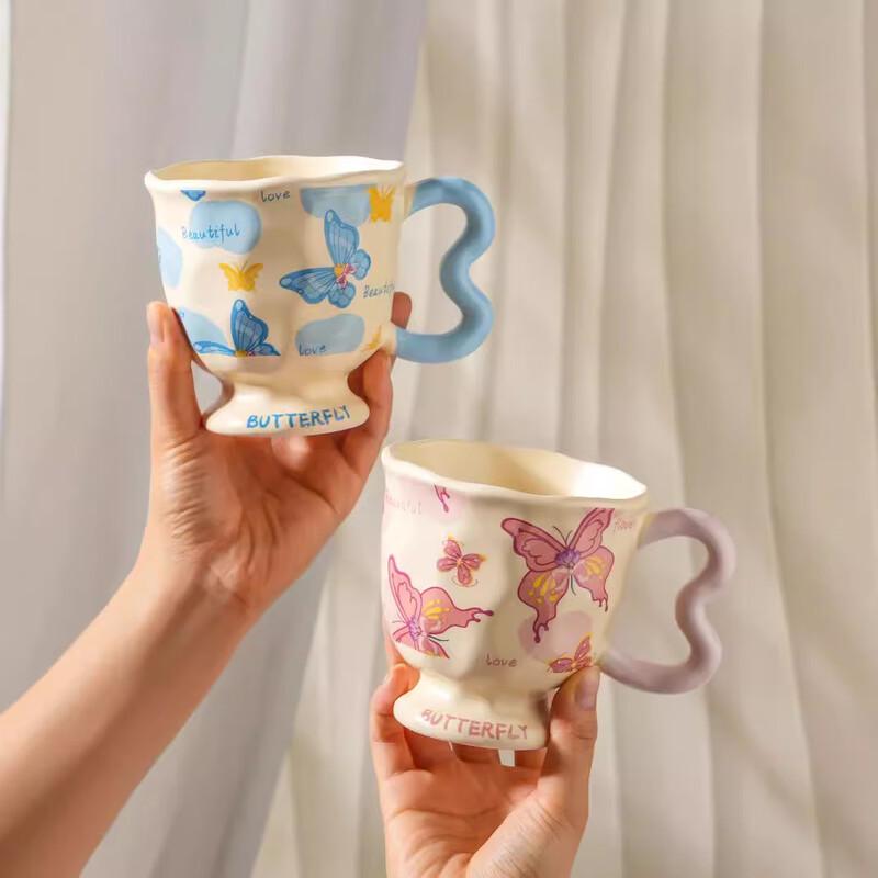 Cartoon Butterfly Ceramic Mug