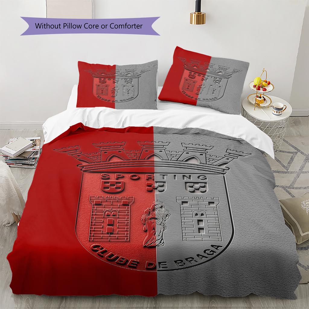 BRA logo Bedding Quilt Set Quilt Cover Pillowcase Home Decoration Birthday Gift (1 * duvet cover + 2 * pillowcase, without core)