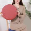 Soft Leather Round Cushion Japanese Style Window Pillow Practical Upholstered Cushion  for Home