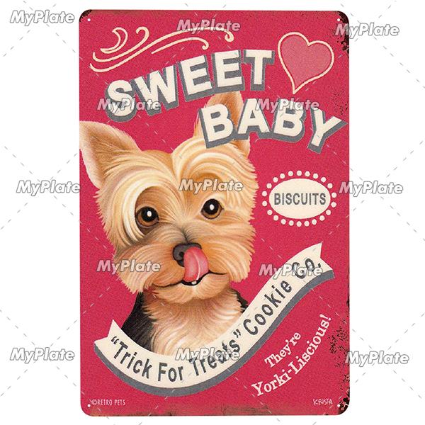 [MyPlate]Cat Poster Metal Sign Vintage Plaque Dog Tin Sign Wall Decor For Club Pet Store Tin Plate Dog Gift