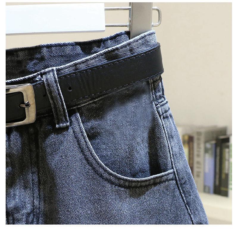 2026 Summer New Women's Denim Shorts High-Waisted Slim-Fit Versatile Student Wide-Leg Pants Rolled Hem A-Line Hot Pants Ins Trend
