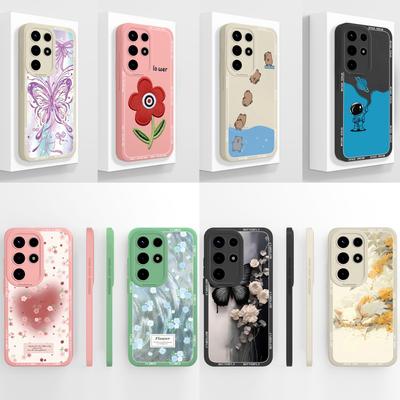 For Itel S26 S25 Ultra Phone Case Floral Cartoon Back Cover For Itel Super 26 Ultra Soft Liquid Silicone Full Protection Bumper