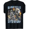 Retro Grappig Aanstootgevend Weerwolf Meme T-shirt - Ga Weg Poesje Bootleg Grafisch T-shirt Geschikt voor Casual Kleding, Wasbaar in de Machine Rond Hals Shirt met