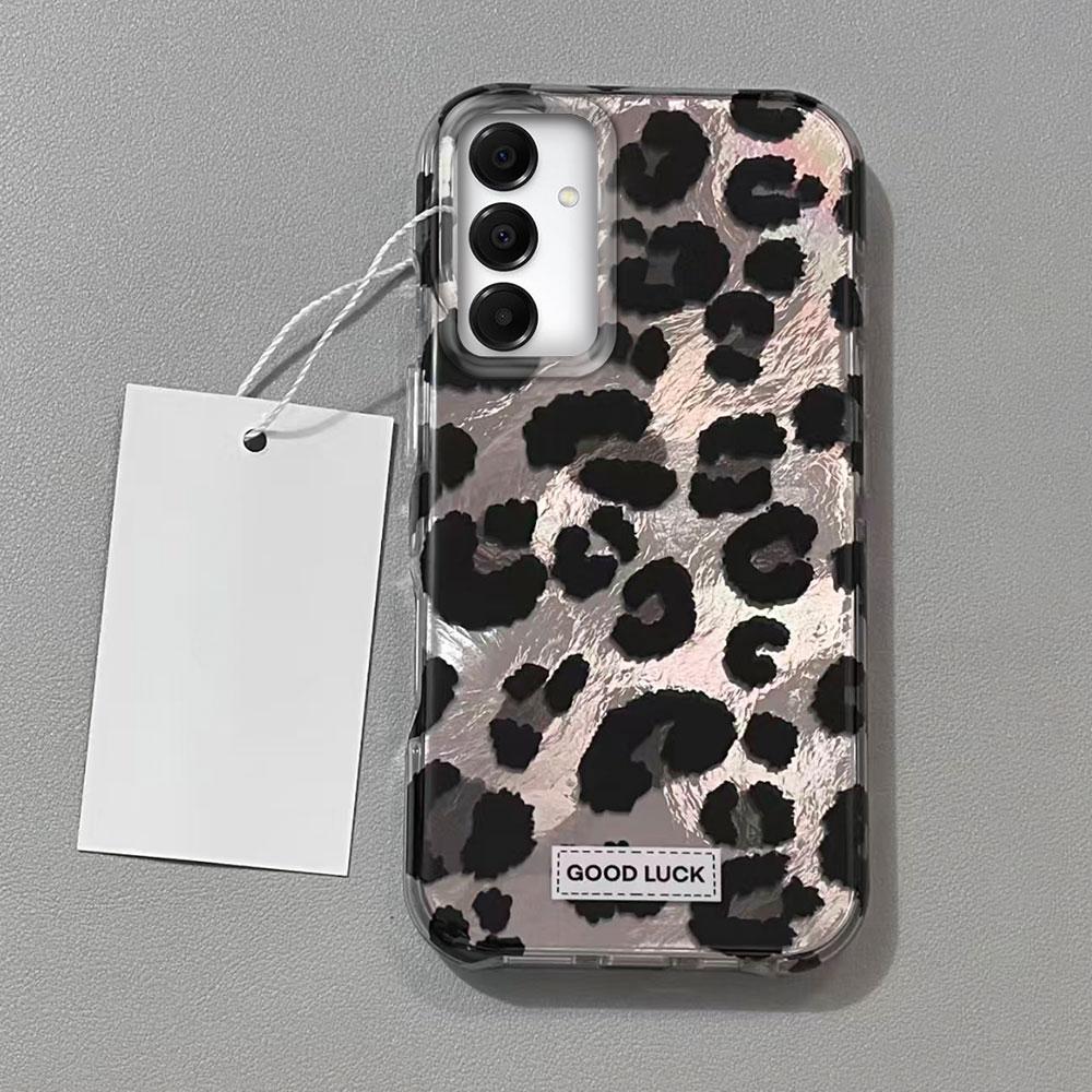 

Retro Black Leopard Print Women Phone Case for Samsung Galaxy A16 A55 A07 A17 A56 A36 A26 A53 A06 A14 A24 A34 A54 A15 A12 Cover Samsung Galaxy A16 білий