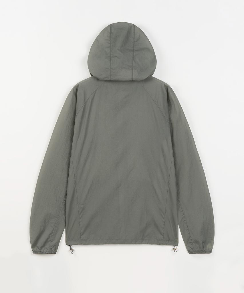 Toffee [Summer Fabric] Ripstop Sheer Windbreaker Jacket (Sage Grey)