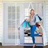 Magnetic Door Screen White Mosquito Net Customized Size Summer Insect Automatic Closing Suitable for Large Sliding Glass