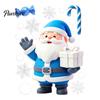 Santa Claus Window Decals Christmas Static Clings, Reusable Stickers with Snowman Clings Xmas Tree Patterns, Removable Glass for Holiday Home