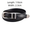 Y2k Style Leather Waist Belt Metal Buckle Thin Women's Belt Red Color Casual Belt Jeans Skirt Dress