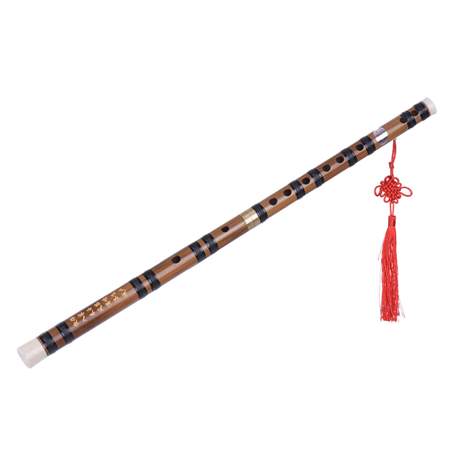 

Pluggable Handmade Bitter Bamboo Flute Dizi Traditional Chinese Musical Woodwind Instrument in E Key for Beginner Study