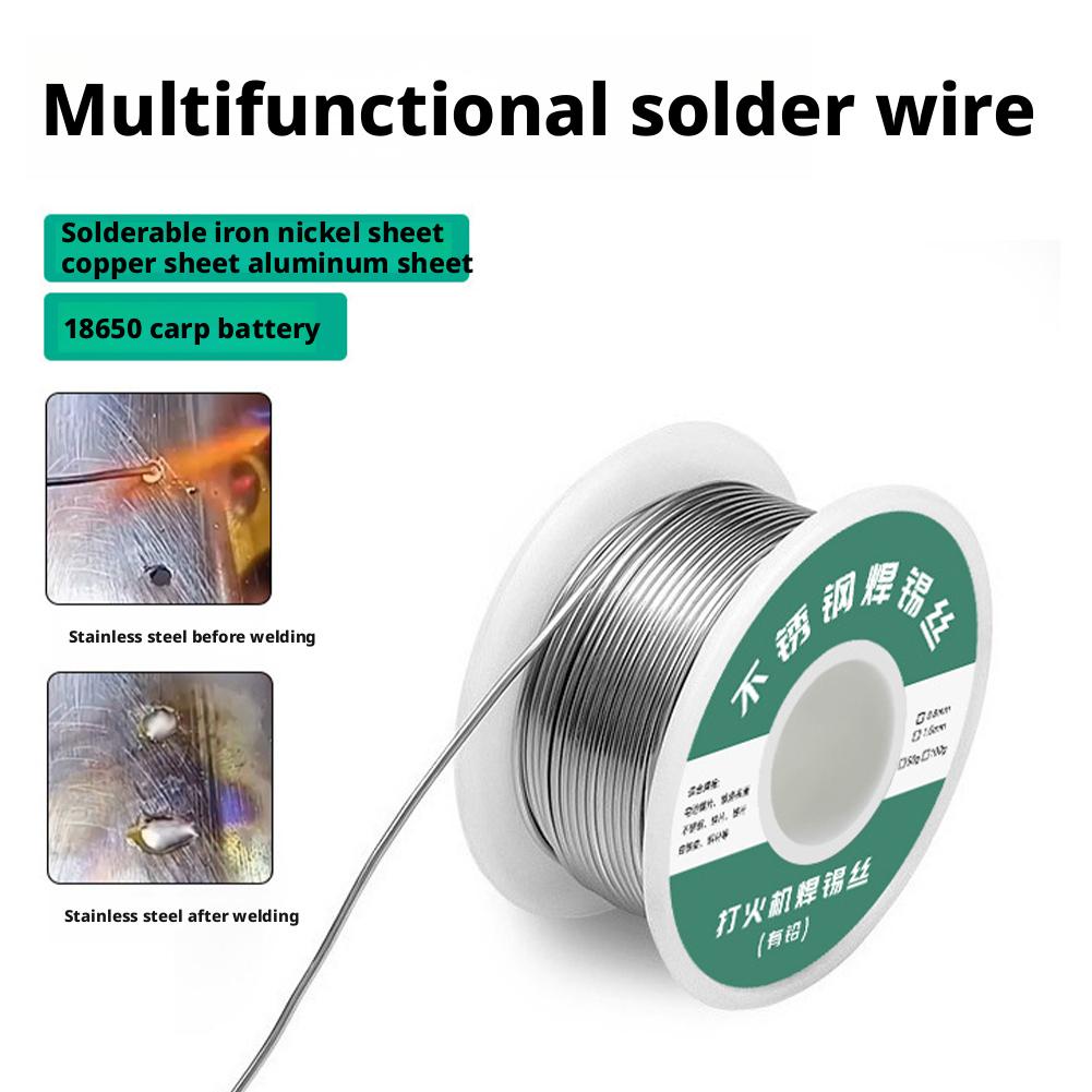 Hochreiner Edelstahl Kolophoniumkern Lötdraht Universalschweißung Kupfer Nickel für Feuerzeug/Lötkolben