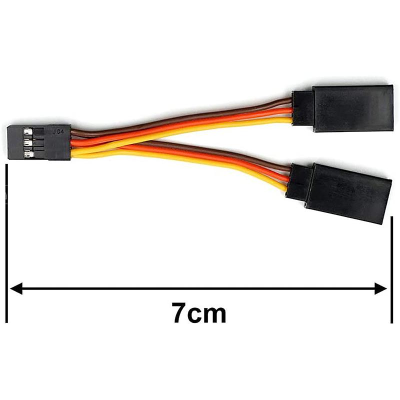 Sale 5 Pcs Jr/Futaba Style Servo 1 To 2 Y Harness Leads Splitter Cable Male To Female Extension Lead Wire For Rc Models 7Cm