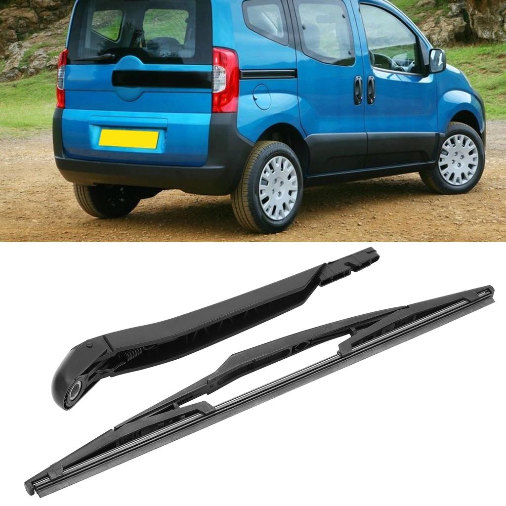 Rear Windshield Wiper Arm Blade Kit Replacement for Citroen Nemo 2009‑2016 Petrol 1.4 Estate