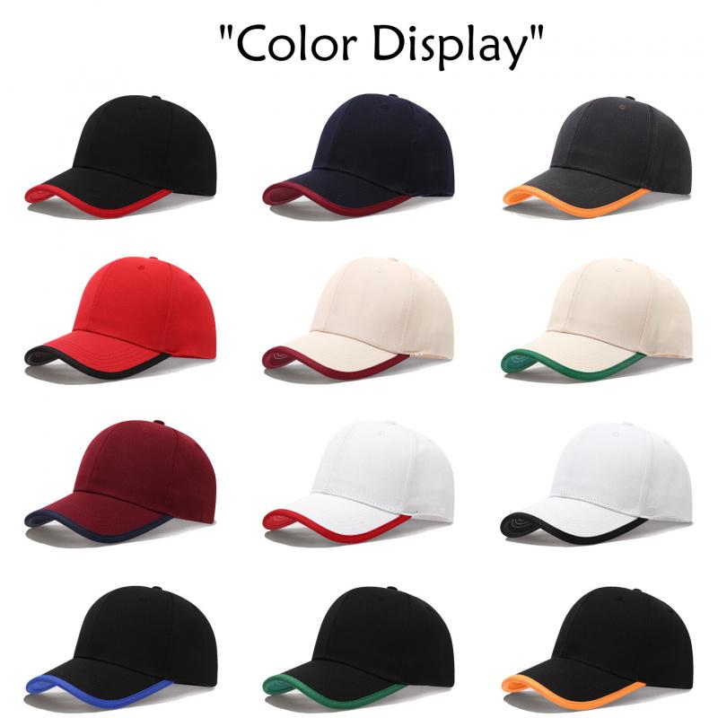 Zealous Sole Women's Wine Red New Baseball Cap With Cotton Brim And Color Blocking Work Caps Outdoor Hats Men Unisex Summer 55-60Cm