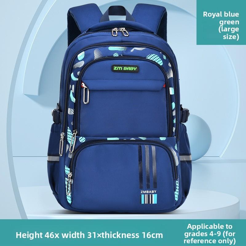 Kids School Backpack With Letter Print And Ultralight Nylon For Boys Grades 34