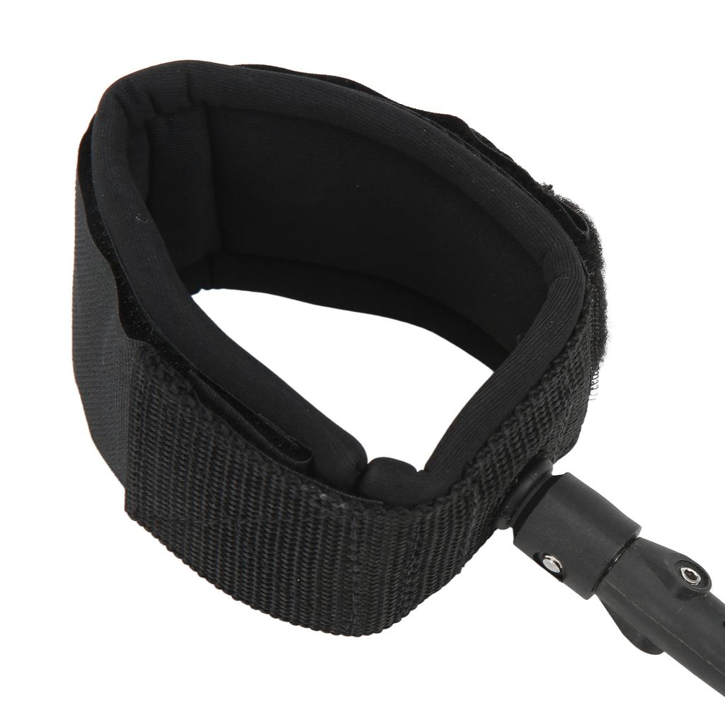 Surfboard Leash High Elasticity TPU Black Coiled Surfing Leg Rope for Paddleboards Longboards