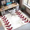 Baseball Printed Carpet,Rug,for Office Chair Living Room Bedroom Kitchen Room Decor Gifts.