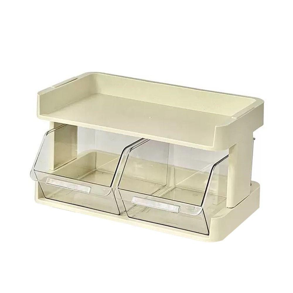 Space Saving Storage Drawer Rack Multi-layers Kitchen Organization Plate  Cosmetics