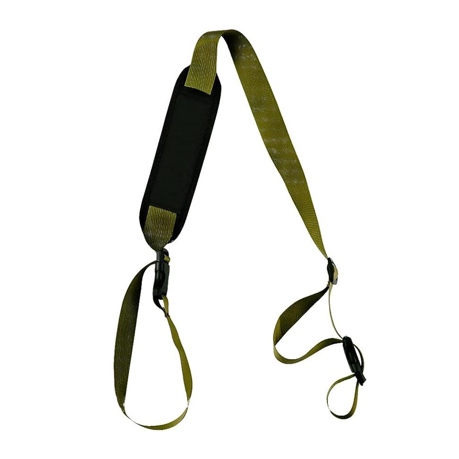 

Легкий регулируемый плечевой ремень для переноски пляжного кресла, ремень для сумки через плечо для активного отдыха армия зеленый