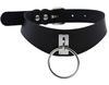DOKiDOKi Collar and Leash with Ring for Human Cosplay SM Cosplay SM Cute Choker (Black) - Master/Slave/Cat Costume, Restraints, Handcuffs, Collar,