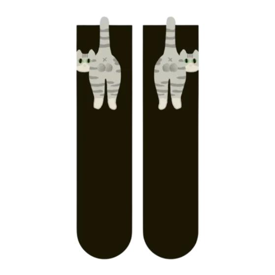 Summer Abstract 3D Cat Egg Socks Cute Handmade Egg Socks Cat Funny Medium Socks Female Long Socks Female Knitted Socks