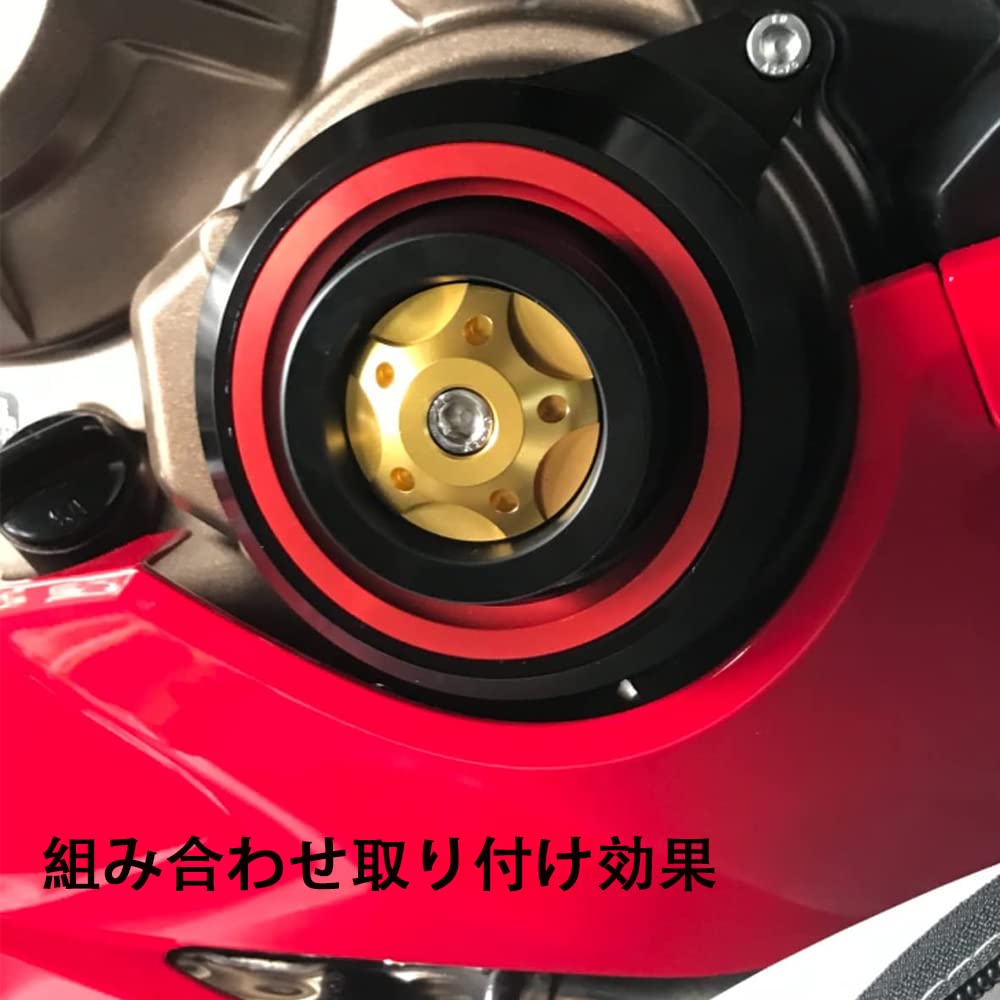 LEDISHUN Engine Slider Clutch Cover Applicable CBR650R CB650R (Red Black)