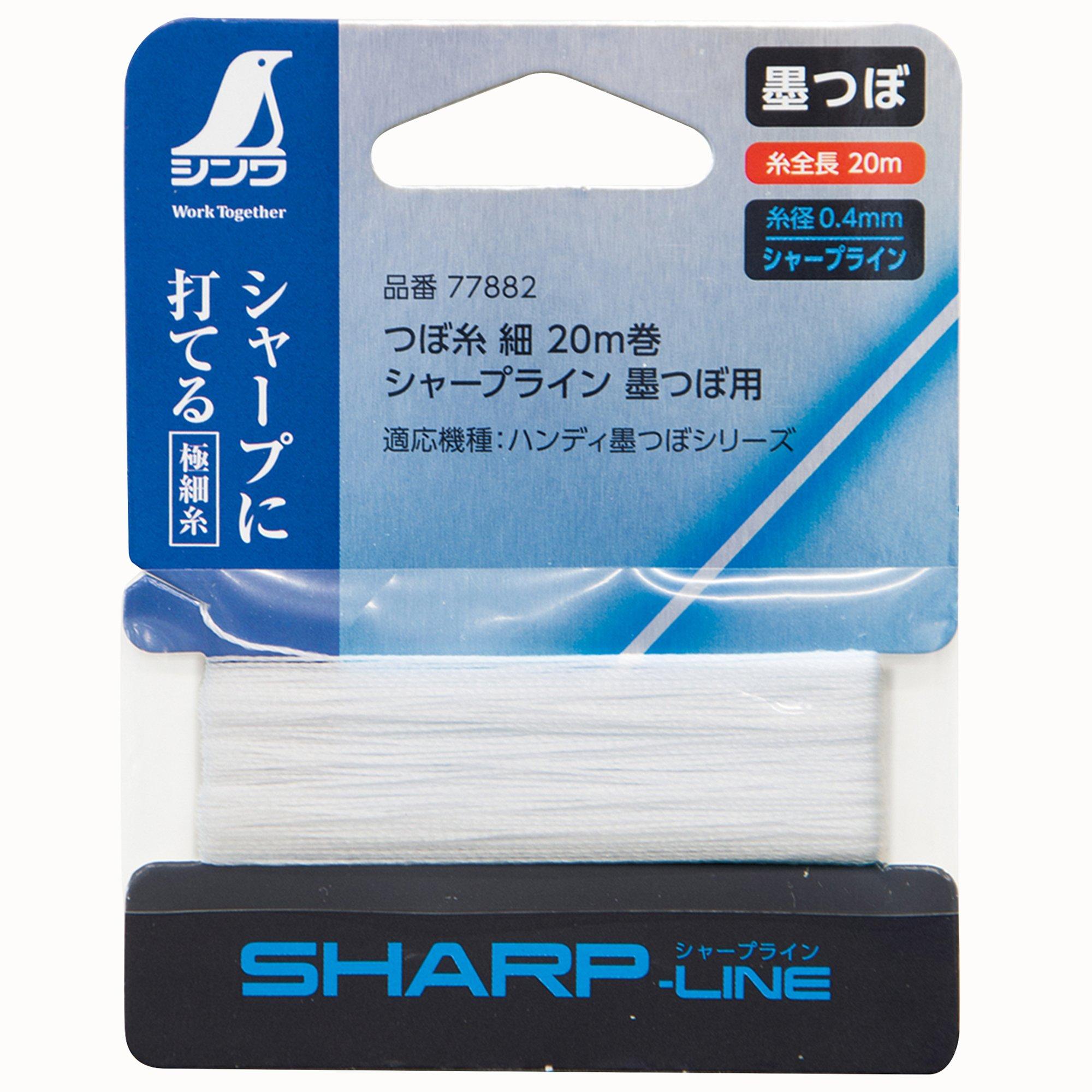 

Shinwa Sokutei Ink Pot Sharp 20m 77882 Consumables Thread, Fine, Line, Roll, чёрный