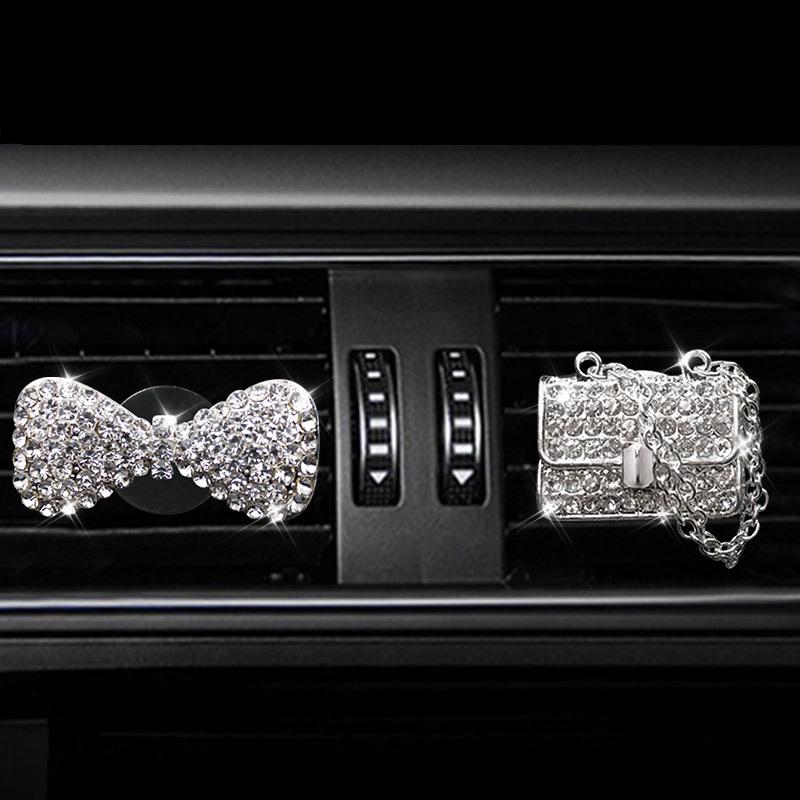 Rhinestone High Heels Car Vent Aromatherapy Clip – Stylish Car Interior Perfume Ornament