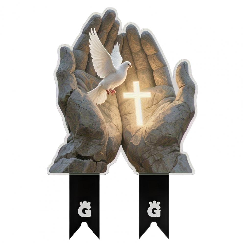 

Garden Stake Acrylic Pigeon Garden Stake Waterproof Decorative Acrylic Garden Stake Set with Flying White for Outdoor чорний