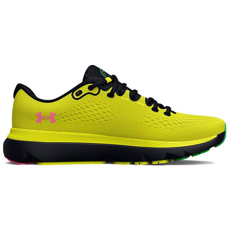 Under Armour HOVR Infinite 4 Yellow Ray Pink Men Sneakers Black 3024897-302