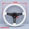 14inch 350mm JDM White ABS Steering Wheel Universal Racing Sports Steering Wheel Car Accessories