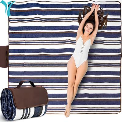 Impermeabil Rezistent la nisip Pliabil Exterior, Pături de picnic extra mari, Geantă de mână la modă, Covoraș de plajă pentru camping de primăvară vară
