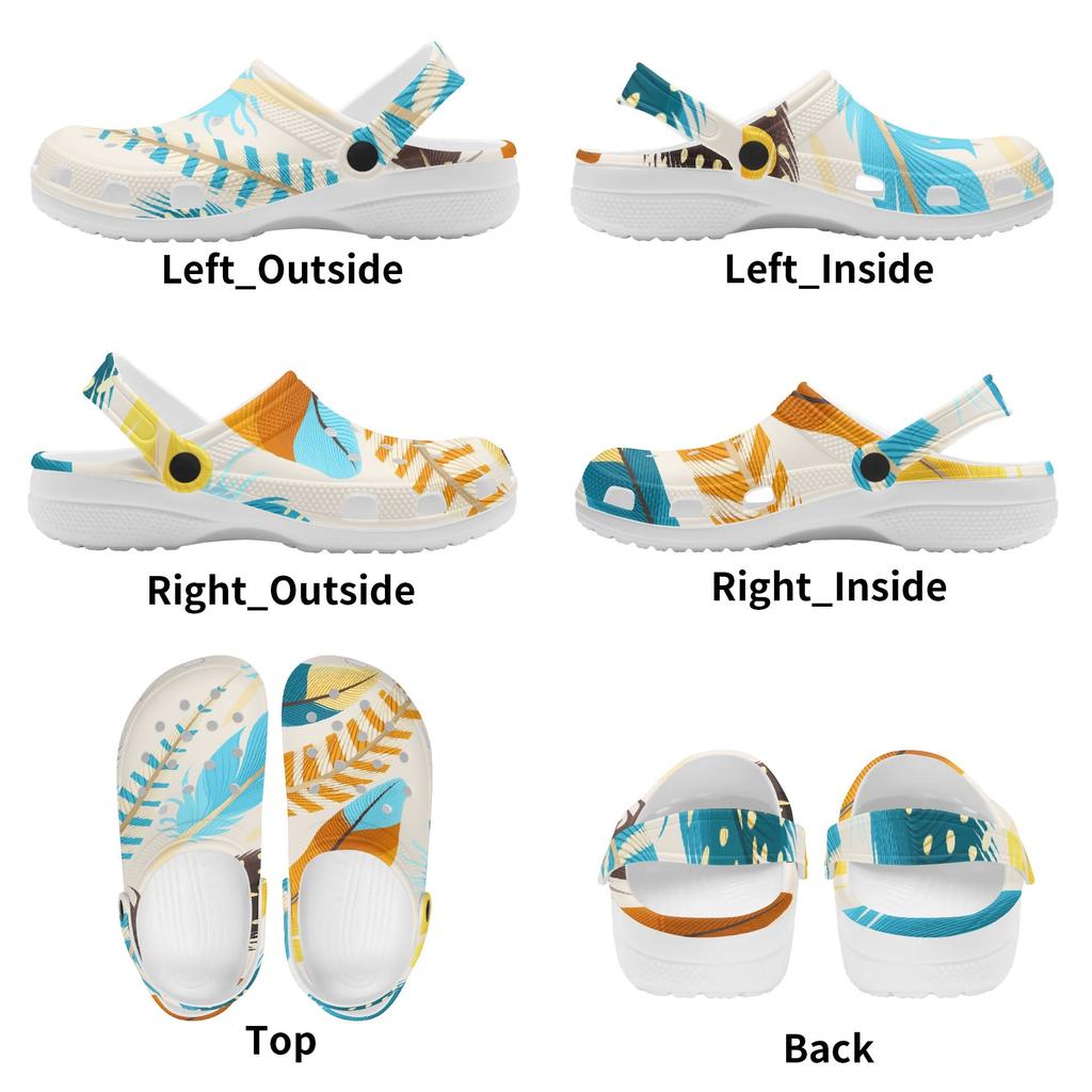 Women Men Printed EVA Clogs Flexible Lightweight Slip On Casual Shoes Soft Sole Lightweight Summer Sandals Daily Leisure Wear