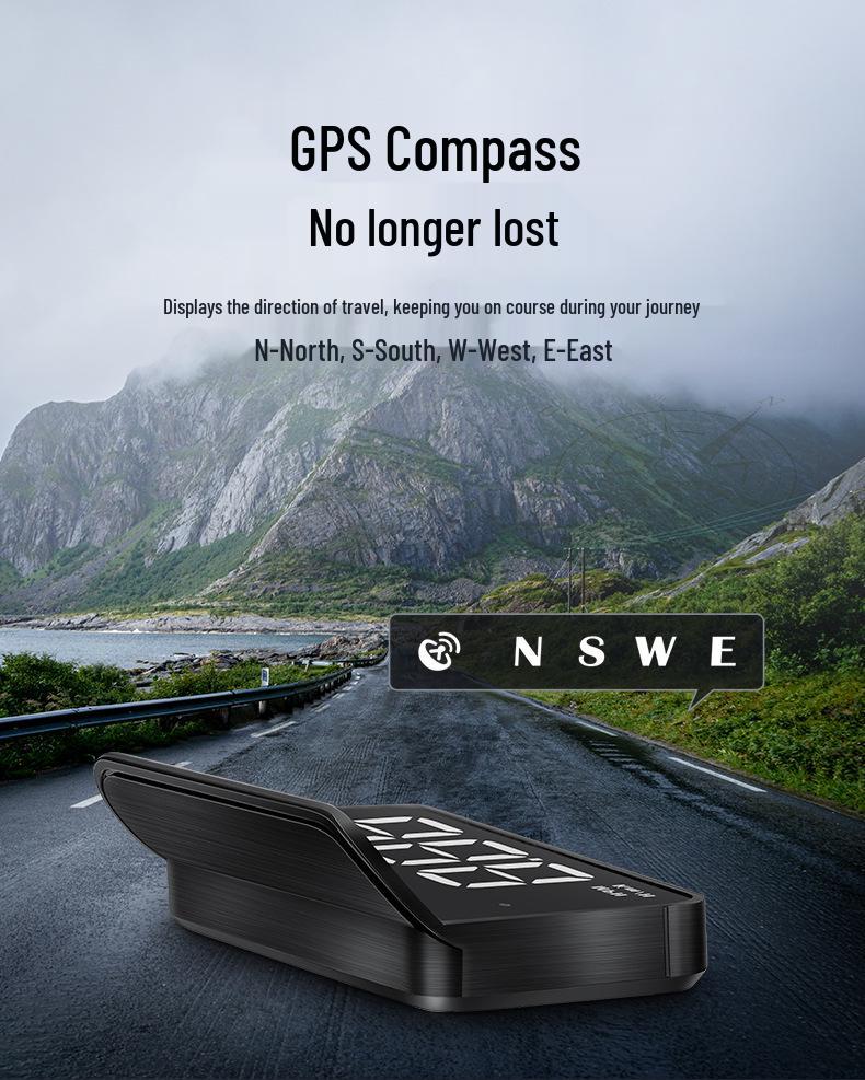 Wireless Car HUD GPS Speedometer: Multifunctional Display for Vehicles