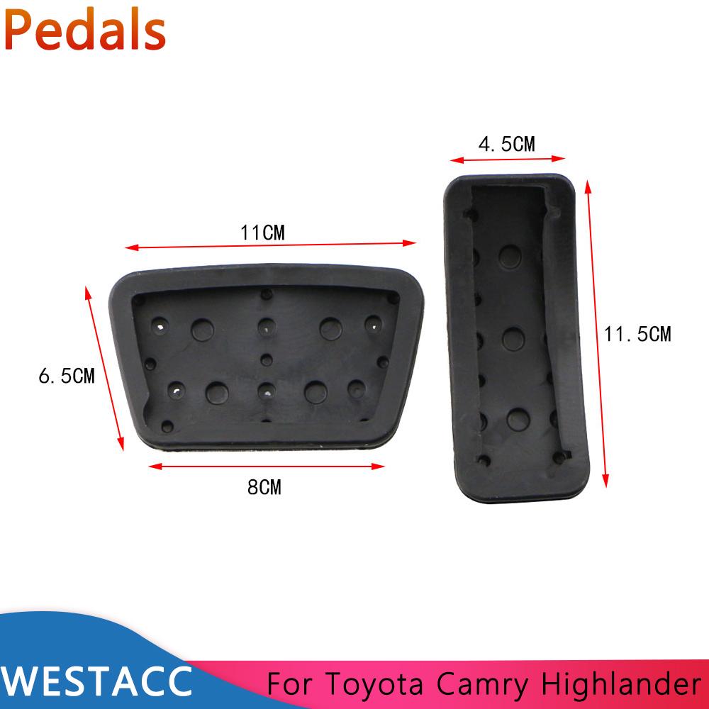Car Pedals for Toyota Camry 2012-2017 Fortuner Highlander 2008-2013 Land Cruiser 2004-2013 Gas Rest Pedal Pad Cover