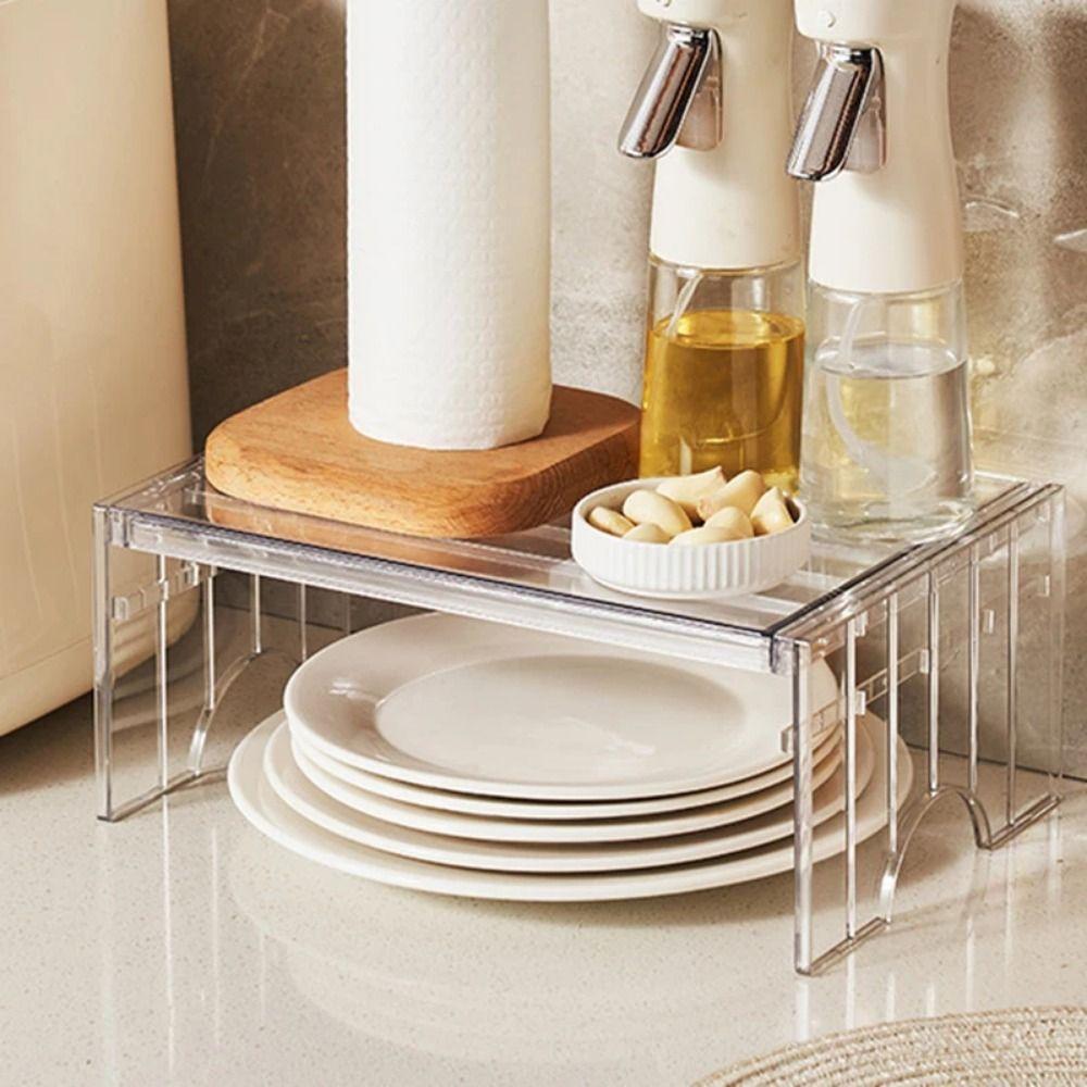 Stackable Fridge Layered Separator 2-Level Height Refrigerator Storage Rack  Kitchen