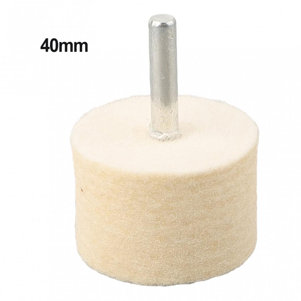 Multi Size Wool Felt Buffing Wheel with 6mm Shank for Diverse Applications