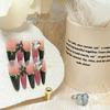 High-End French Autumn/Winter Black Cat Eye Sweet Cool Fake Nails