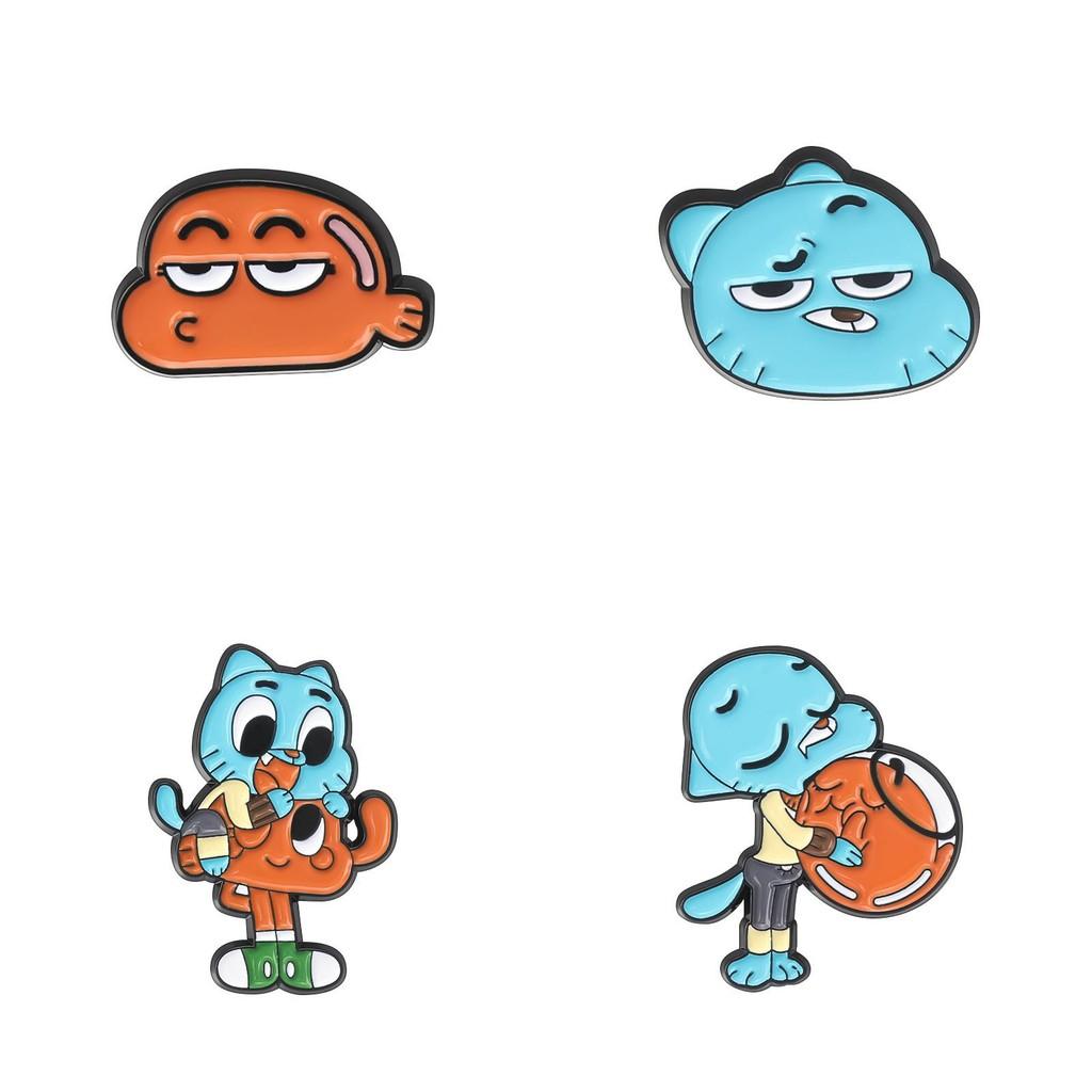 Character Alloy Cartoon Brooch In Vibrant Colors For Fashionable Winter Style 2024