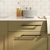 VidaXL Poignées d'Armoire 20 pcs, Poignées de Porte avec Vis, Poignées de Tiroir pour Placards Buffets Casiers Caisses, Noir 3203607