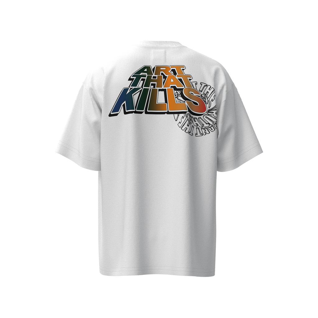 Grenzüberschreitende europäische und amerikanische Trendmarke GALLERY DEPT T-Shirt mit Farbverlauf-Buchstabendruck, kurzärmelig, für Damen und Herren, High Street Kurzarm
