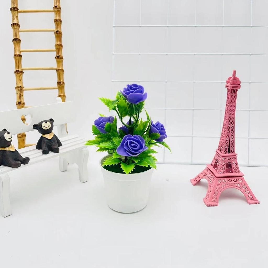 Artificial Rose Potted Plant For Wedding Photography And Home Decoration