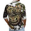 Men's Halloween Long Sleeve Button Down Shirt with Collar Casual for Holiday Parties