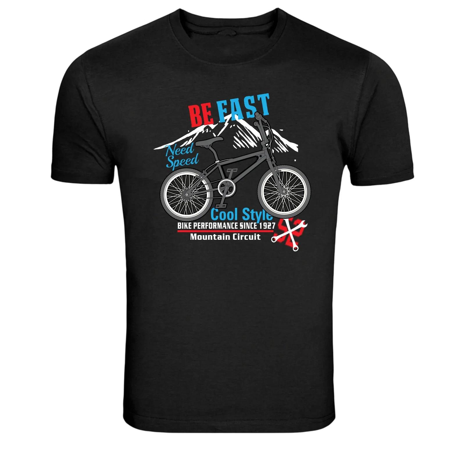 

Be Fast BMX Bike Mountain Circuit Graphic T-Shirt 2XL