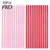 Comfortable Lip Straw Heart Shaped Straws, Food Safe PP Disposable Drinking Rounded Pink Gradient Design Sip Straws for Cocktail, Birthday Party Love
