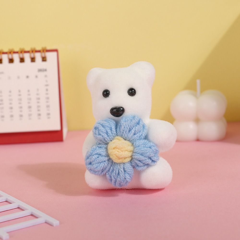 10pcs/bag Foam Bear Mini Bear Flower Bouquet Plush Doll Cartoon Bouquet Doll  Girl Birthday Gift
