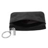 Women's Genuine Leather Coin Purse Mini Pouch Change Wallet with Keychain NEW Three Zipper Fashion Multicolor